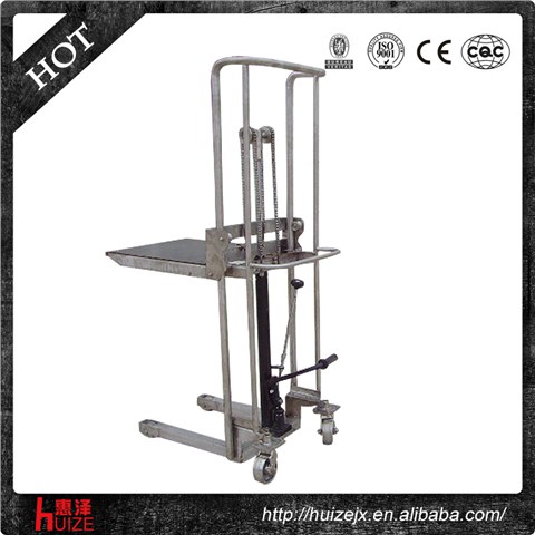 輕型手動(dòng)堆高車(不銹鋼304) 輕型手動(dòng)堆高車(不銹鋼304)